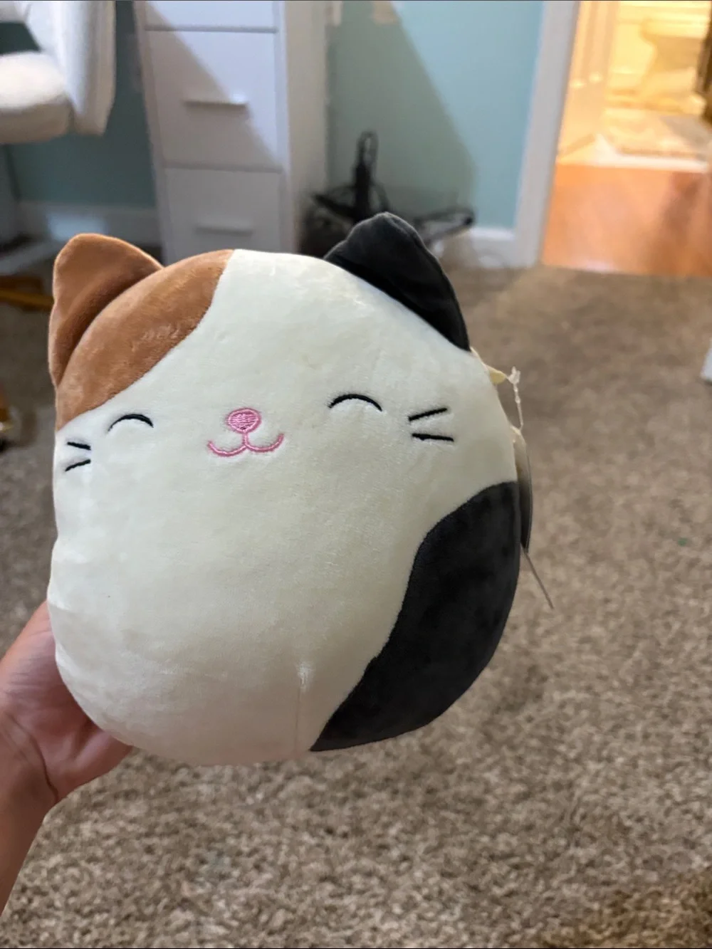 Squishmallows Calico Cat Plush - Cream, Brown, Black